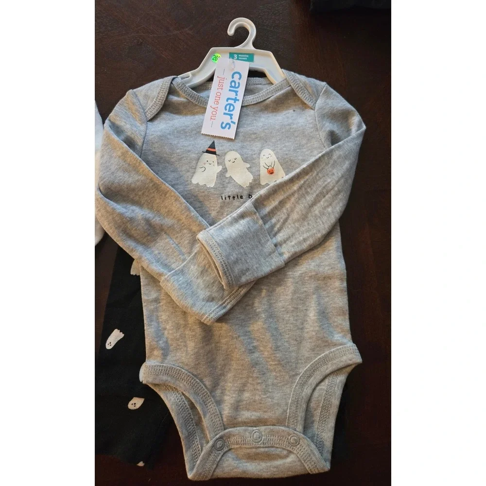 Carter's Just One You Halloween Baby Sets Pumpkin Ghost 3 Months NWT 4PC
